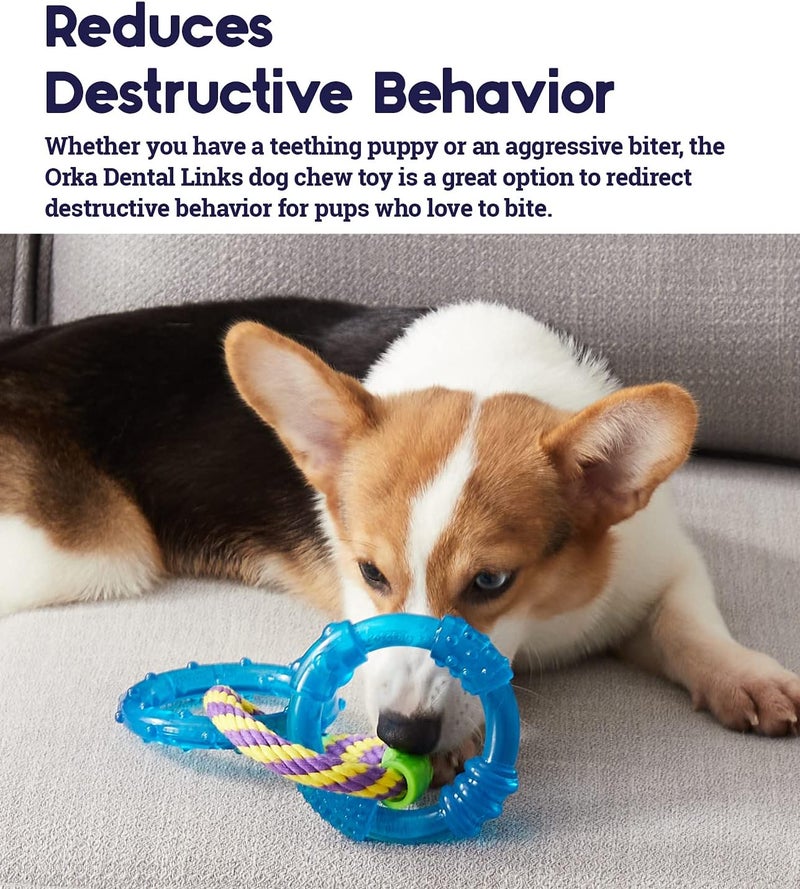 Petstages Orka Dental Links Dog Chew Toy - Durable Chew Toy for Dental Health - Image 3